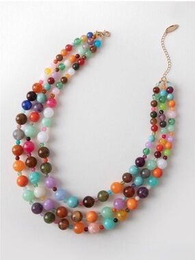 Plunder Design Jewelry Beaded Necklace NWOT